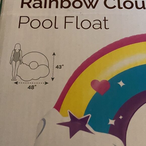 Rainbow Cloud Pool Float - Picture 2 of 3